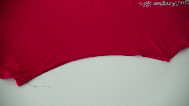 The neckline before alteration. It was way too large.