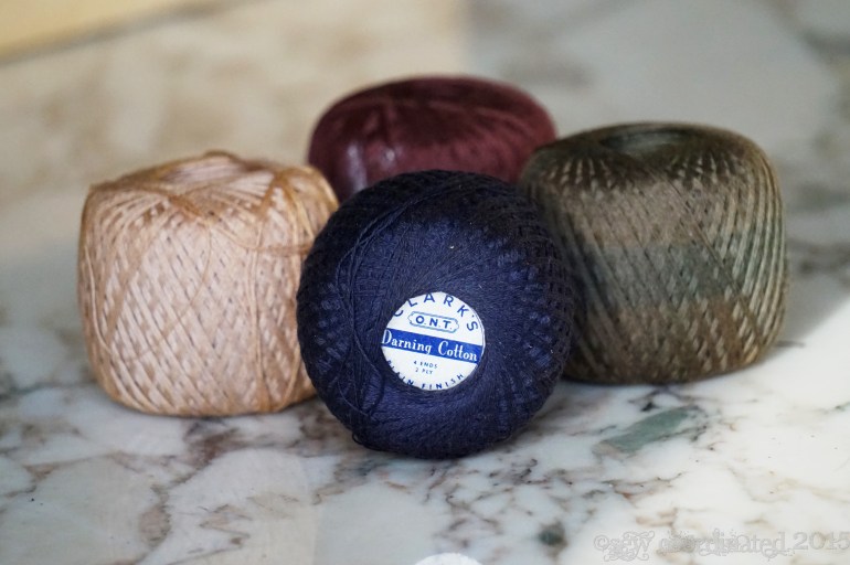 Old time darning cotton
