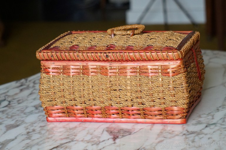 Wicker Sewing Box